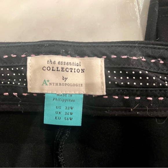 Anthropologie The Essential Slim Tulip-Hem pants, plus size - Picture 3 of 6